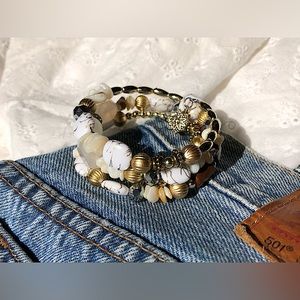 NWOT Wrap-Around Beaded Boho Bracelet